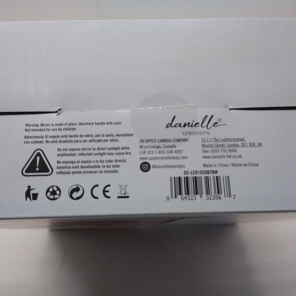 Danielle Creations Bluetooth L.E.D. Vanity Mirror Wireless Charging Hands Free - Picture 8 of 9